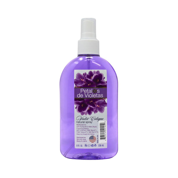 YOLY Petalos de Violetas - Traditional Violet Cologne, Long Lasting for Babies and Adults (8 Fl Oz/Pack of 1)