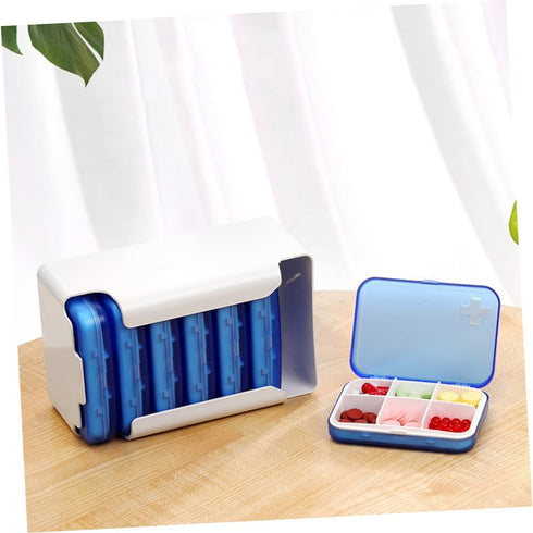 Portable Pill Organizer for Tablets and Capsules - Ideal for Travel
