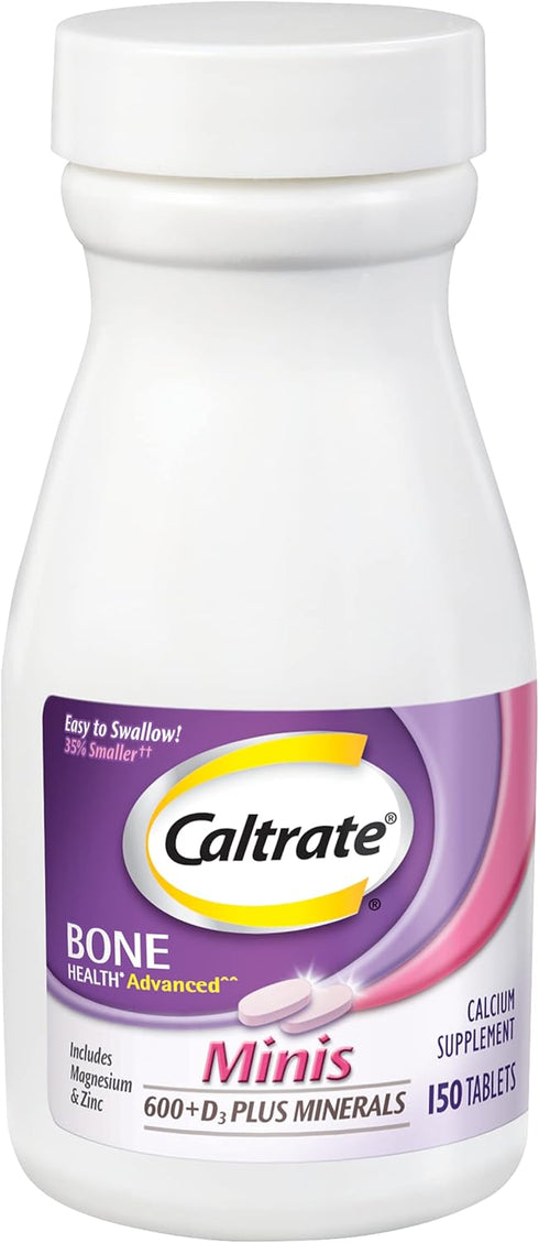 Caltrate Minis Calcium & Vitamin D3 Tablets - 150 CT (Pack of 2)