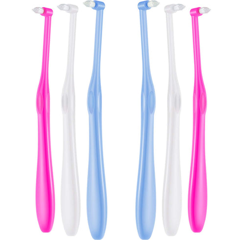 Boao Single Tuft Toothbrush, 6 Pieces, Battery Powered, Soft