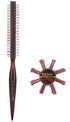 PERFEHAIR Small Mini Round Hair Brush with Nylon Bristles for Short Hair Blow Drying