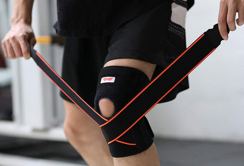 2020 Knee Sleeve, Compression Fit Support for Joint Pain and Arthritis Relief, One Size, Orange