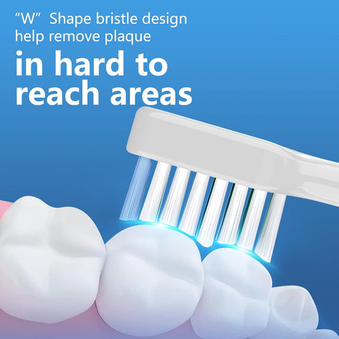 Waterpik Triple Sonic Toothbrush Heads, Complete Care 5.0/9.0, AquaSonic Duo, Home Dental Center, 10 Count, White