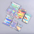 100 Pack Resealable Mylar Bags, Smell Proof Aluminum Foil Ziplock Pouches for Candy, Jewelry, Holographic Rainbow Color