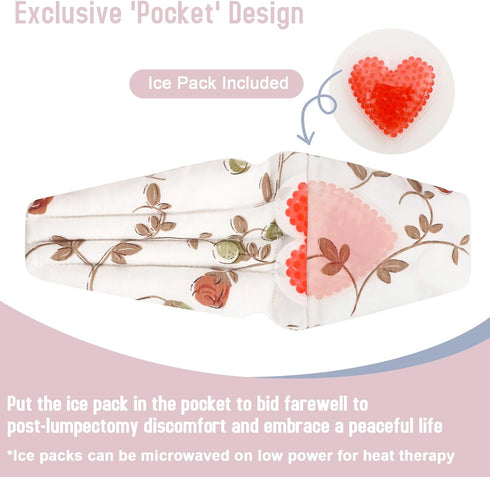 Lymphedema Axilla Pillow, Large Mastectomy Pillows Post Op Cotton Lumpectomy Recovery Supplies for Armpit Pain Relief