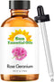 Sun Essential Oils 4oz - Rose Geranium Essential Oil - 4 Fluid Ounces of Rose and Geranium Essential Oil