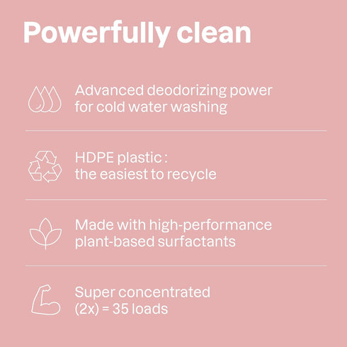 ATTITUDE Baby Laundry Detergent, EWG Verified, Plant-Based, HE Compatible, Sweet Lullaby, 35 Loads, 35.5 Fl Oz
