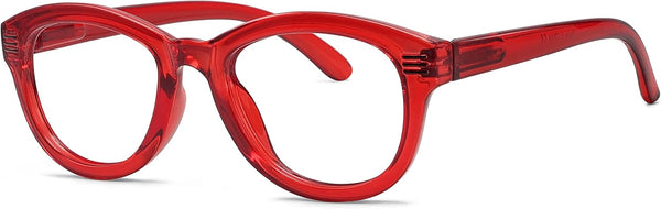 Eyekepper Cat Eye Reading Glasses for Women, Oversize Ladies Readers - Red +2.50