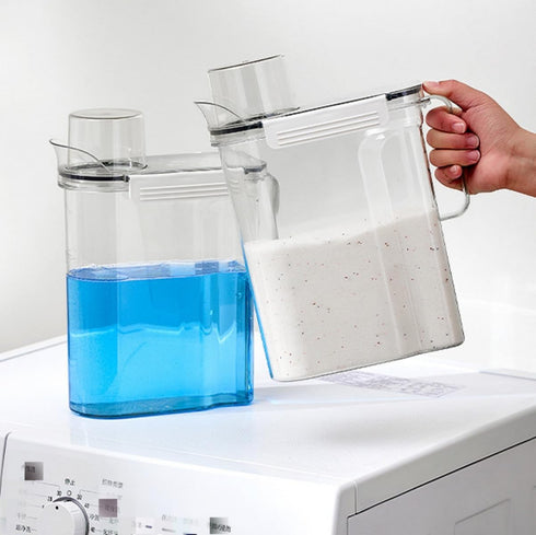 Laundry Detergent Dispenser, 3L Softener Bottle, Liquid Soap Container