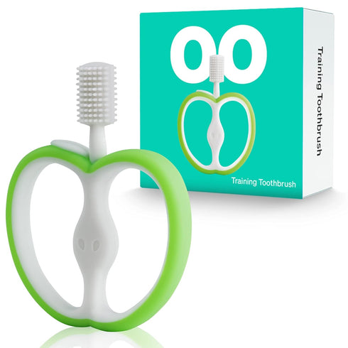 Training Baby Toothbrush, Silicone Baby Teething Toys for 4-12 Months, Infant Teether for Teething Relief
