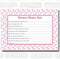 The Card Zoo Girls Pink Rocking Horse Baby Shower Games Nursery Rhyme Quiz Cards