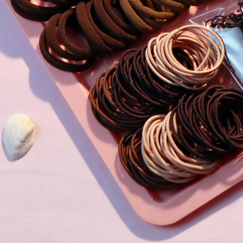 YANRONG 755PCS Hair Accessories Set for Women, Seamless Ponytail Holders, Scrunchies, Hair Ties