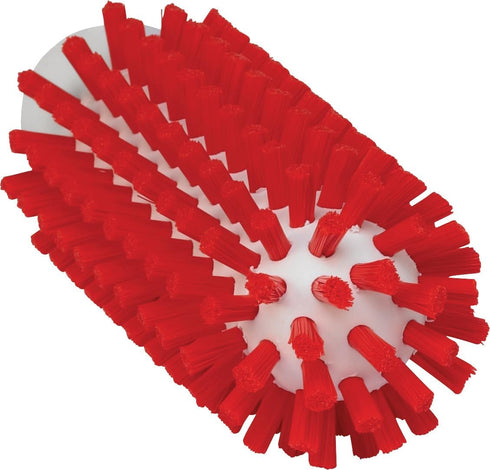 Vikan 5380-50-4 Stiff Tube Brush, Polyester, 2" x 5-3/4" OAL, Red for Effective Cleaning