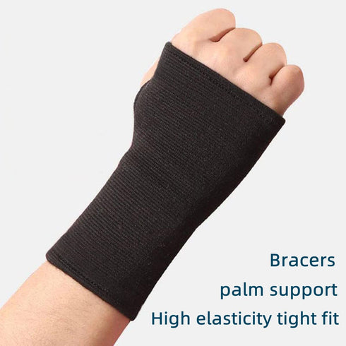 Palm Brace Wrist Support Sleeves (1 Pair), Everyday Use Wrist Brace, Compression Carpal Tunnel for Wrist Pain Relief,