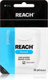 Reach Unflavored Waxed Dental Floss for Oral Care & Plaque Removal, 55 yds (Pack of 6)