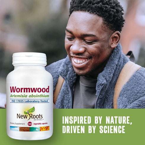NEW ROOTS HERBAL Wormwood (100 Veg Caps) - Non-GMO & Gluten Free - Support for Appetite, Digestion, Intestinal Balance