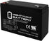 Mighty Max Battery 6V 12AH F2 SLA Replacement for NP12-6, Yuasa MP10, NPX-50