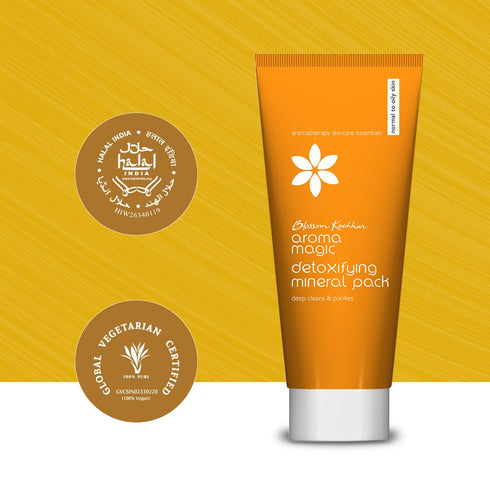 Mineral Face Pack with Sandalwood, 3.53 Oz (100g) for Radiant Glow