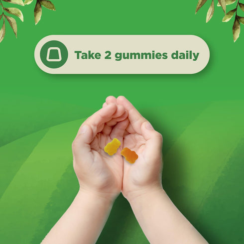 Delicious Daily Kids Multivitamin Gummies - Immunity Support with Vitamins A, C, D3, E, B, Zinc, Gluten Free
