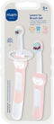 MAM Learn to Brush Set for Baby, 1 Toothbrush, 1 Training Brush, 1 Safety Shield, Interactive App, Blue