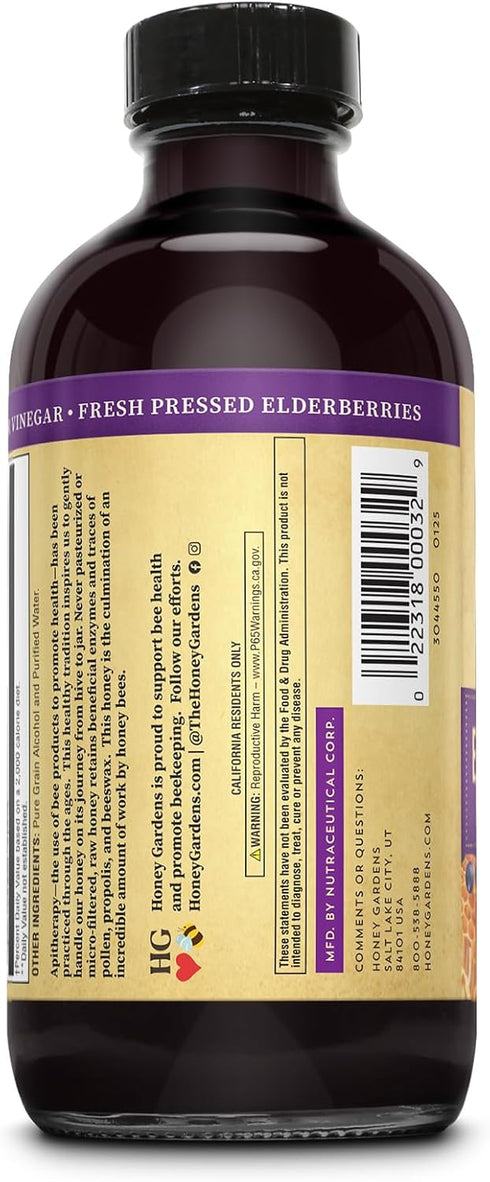 Immune 8 Oz ZAND Elderberry & Honey Syrup - Black Elderberry Syrup for Adults & Kids, Natural Throat Defense Wellness