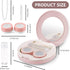 2 Pack Travel Contact Lens Case Kit, Portable Eye Case with Mirror, Remover Tool, Tweezers & Solution Bottle