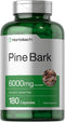 Horbaeach Pine Bark Extract, 6000 mg, 180 Capsules, Non-GMO Gluten Free Supplement