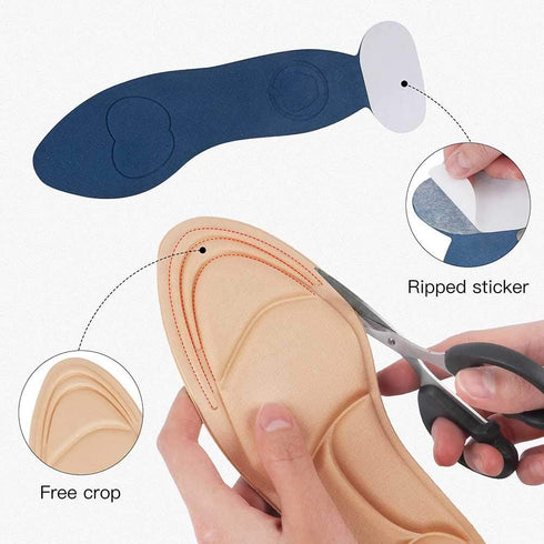 2020 New Shoe Insoles, Sponge Shoes Pads with High Heel Inserts for Loose Shoes, Women 4.5-9.5