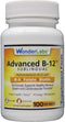 Sublingual Vitamin B12 (1000 mcg), B6 (5mg), Folic Acid (400 mcg) & Biotin (25mcg), 100 Tablets