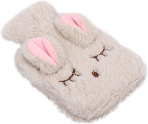 VOSAREA Warm Water Bag Silicone Hot Water Bottle Menstrual Electric Handwarmers Silicone Water Bottle Rabbit Hot Water