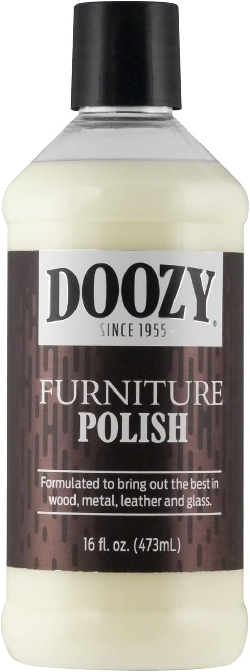 Doozy 16 oz Furniture & Cabinet Polish for All Wood, Metal, Leather & Glass, Best to Clean, Restore, Protect, Shine &