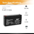 Casil 6V 1.3Ah Replacement Battery Compatible with ge 600-1054-95r Simon xt 2 Pack