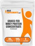 BulkSupplements.com Grass Fed Whey Protein Powder - Unflavored Whey Protein Concentrate - Gluten Free, 30g per Serving,