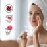 Neck Face Beauty Device: 3 in 1 Facial Massager for Skin Care, Face Sculpting Tool with Thermals, Vibration (White)