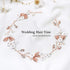 Jakawin Bride Flower Wedding Hair Vine Crystal Hair Piece Pearl Bridal Headpiece Leaf Hair Accessories for Women and Girls HV103 (Rose Gold)