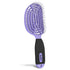 NuWay 4HAIR DoubleC U.S. Patented Double Curved Detangling Brush - Hair Dryer Safe (Violet)