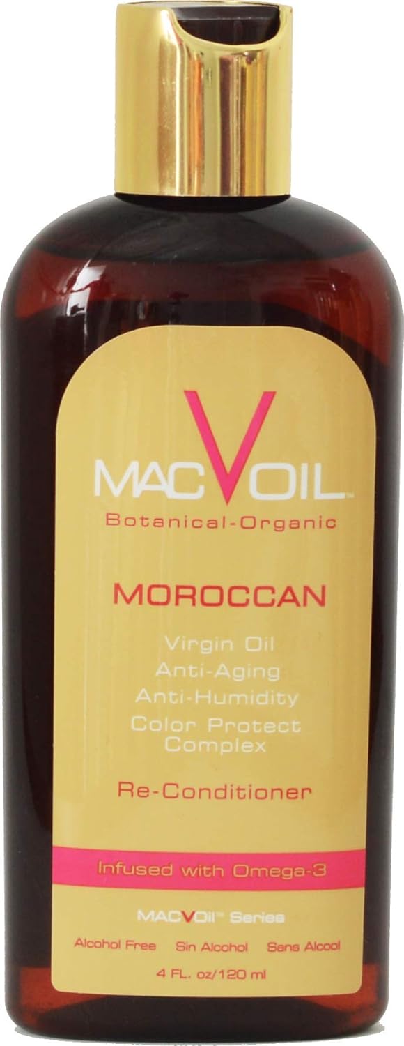 Macvoil Ultimate All Natural Hair Oil, For Shiny/Sleek Hair, Fixes Dry/Frizzy Hair with Pure Moroccan Argan Oil