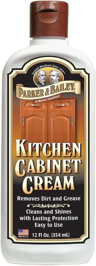 PARKER & BAILEY Kitchen Cabinet Cream, Multi-surface Wood Cleaner and Polish, Quick Shine Restorer