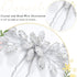 Unicra Bride Wedding Crystal Hair Pins, Bridal Hair Accessories for Women and Girls, Silver