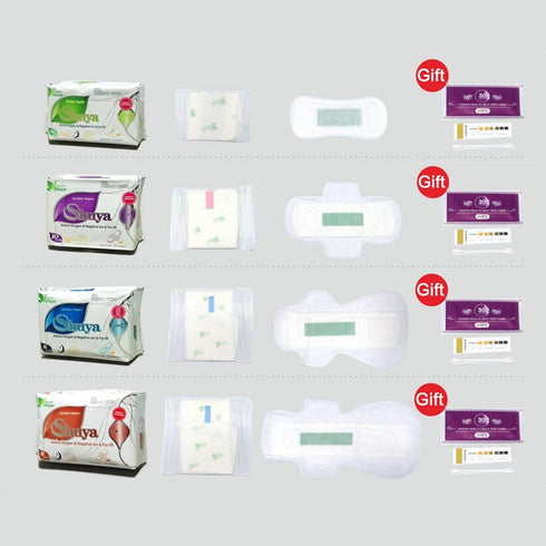 SHUYA Natural Cotton Panty Liners for Women - Without Wings, Chlorine Free Herbal Scented, 60 Count, Pack of 2