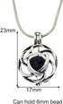 Julie Wang Lava Stone Celtic Knot Essential Oil Diffuser Necklace - Antique Silver Aromatherapy Jewelry