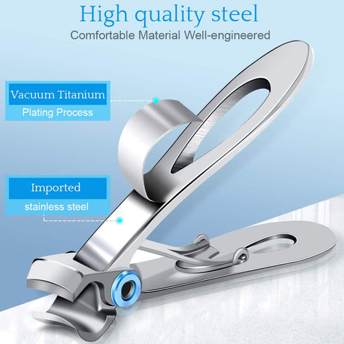 Nail Clippers for Thick Nails, Pretty Diva Oversized Stainless Steel Heavy Duty Toenail Clippers for Seniors