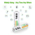 EBL AA Rechargeable Batteries 2800mAh (4 Pack) and AAA 1100mAh (4 Pack), 1.2V Ni-Mh Combo