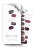 ohora Semi Cured Gel Nail Strips, Purple Tie-dye, Works with UV/LED Lamps, Salon-Quality, Easy to Apply & Remove