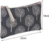 SUMAJU 2 Pcs Multi-Function Canvas Cosmetic Bag, Cute Makeup Pouch for Travel Toiletries