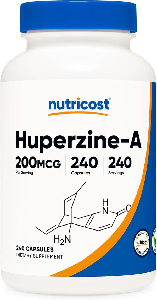 Nutricost Huperzine A Capsules 200mcg, 240 Non-GMO Vegetarian Friendly Capsules