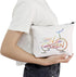 POFULL Indoor Cycling Bike Spin Class Workout Gift, Spin Queen Cosmetic Bags for Spinning Bike Gym