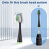 Replacement Toothbrush Heads for Waterpik Complete Care 5.0/9.0 (CC-01/WP-862), 4 Count, Black with Covers