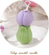 T-shin Candle,70G Tulip Flower Shape Scented Healing Flower In Bud Handmade Soy Wax Aroma Decorative Candle for Table