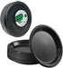 VeZee 9 Inches 300 Count Cuisine Disposable Black Plastic plates Good to use in Microwave, Best for home Parties